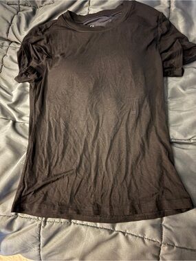 Klassy network black tshirt with built in bra
